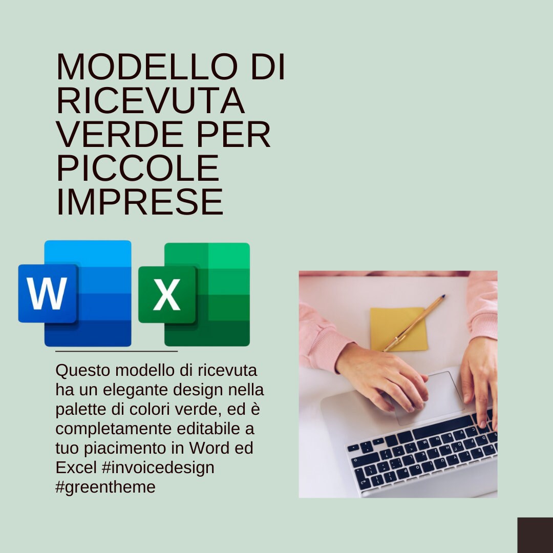 Illustrazione di una ricevuta professionale per piccole imprese