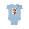 Infant Fine Jersey Bodysuit | Love Cute Cartoon Baby Animals Bodysuit for Kids | Saint Valentine Gift for Little Ones - Blululi