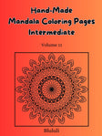 Intermediate Mandalas Coloring Book - 19 Pages, PDF Printable, Handcrafted Designs - US Letter Size digital download - Blululi