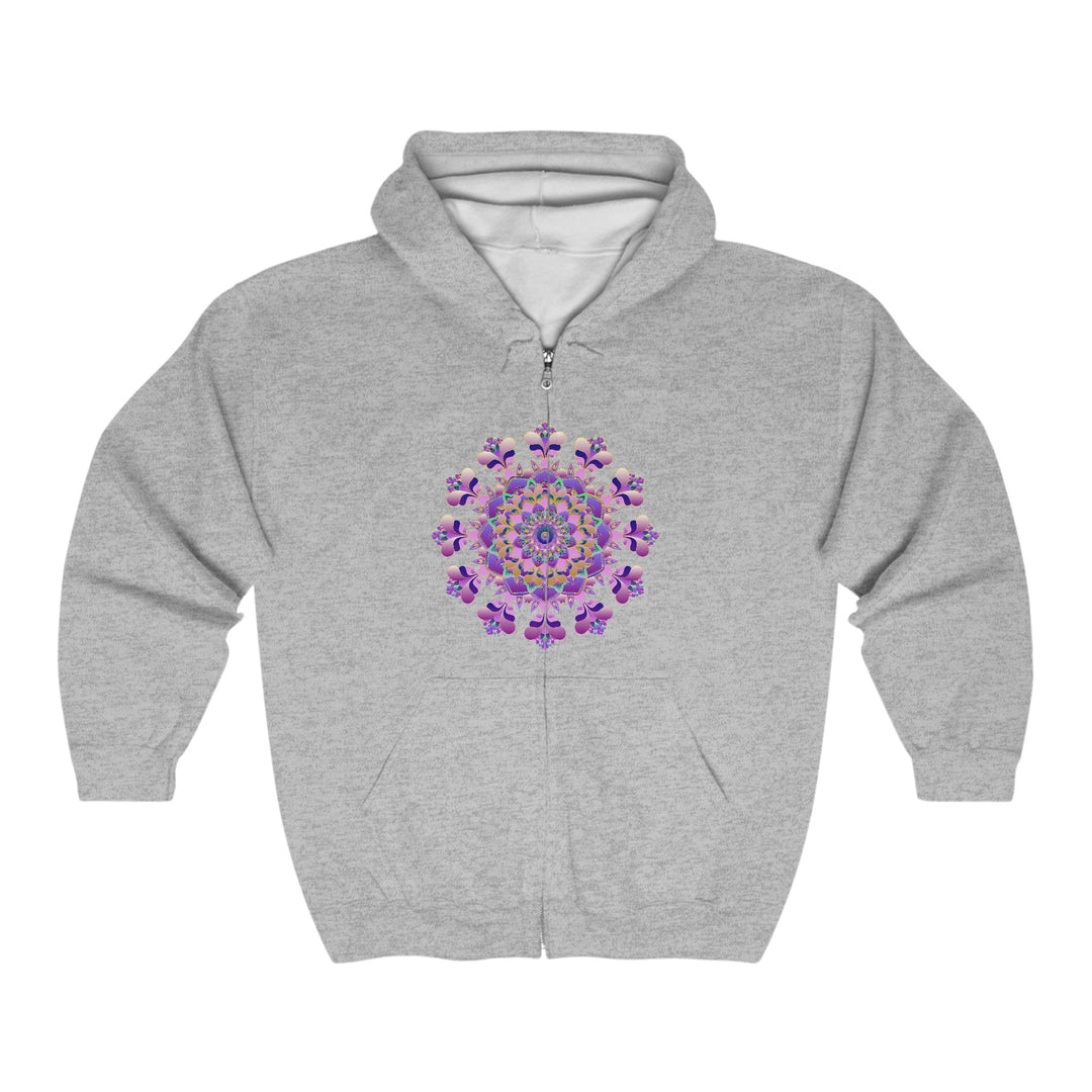 Intricate Floral Mandala Hoodie - Black Hoodie - Blululi