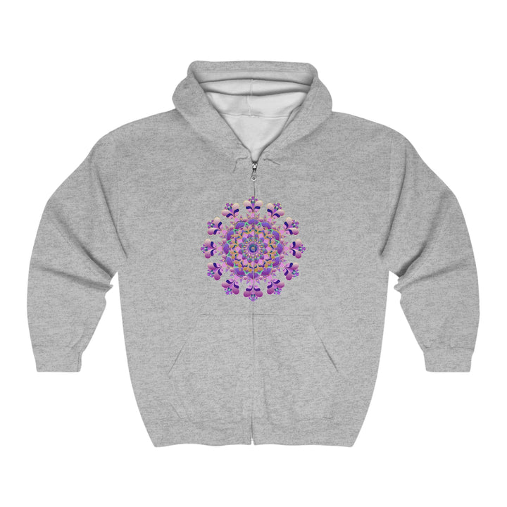 Intricate Floral Mandala Hoodie - Black Hoodie - Blululi