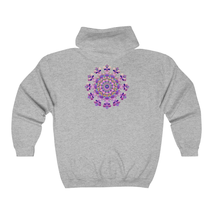 Intricate Floral Mandala Hoodie - Black Hoodie - Blululi