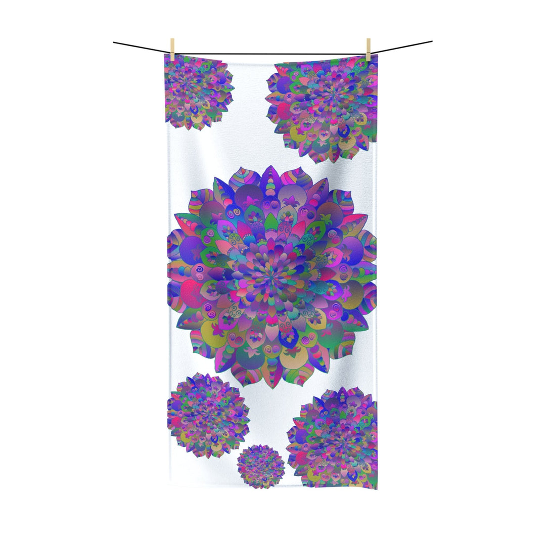 Intricate Mandala Bath Towel - Colorful & Spiritual Home Decor - Blululi