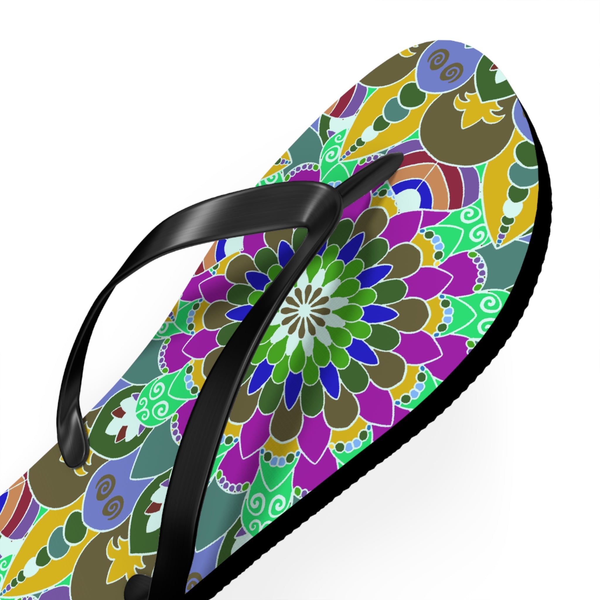 Intricate Mandala Flip Flops - Peace & Harmony Shoes - Blululi