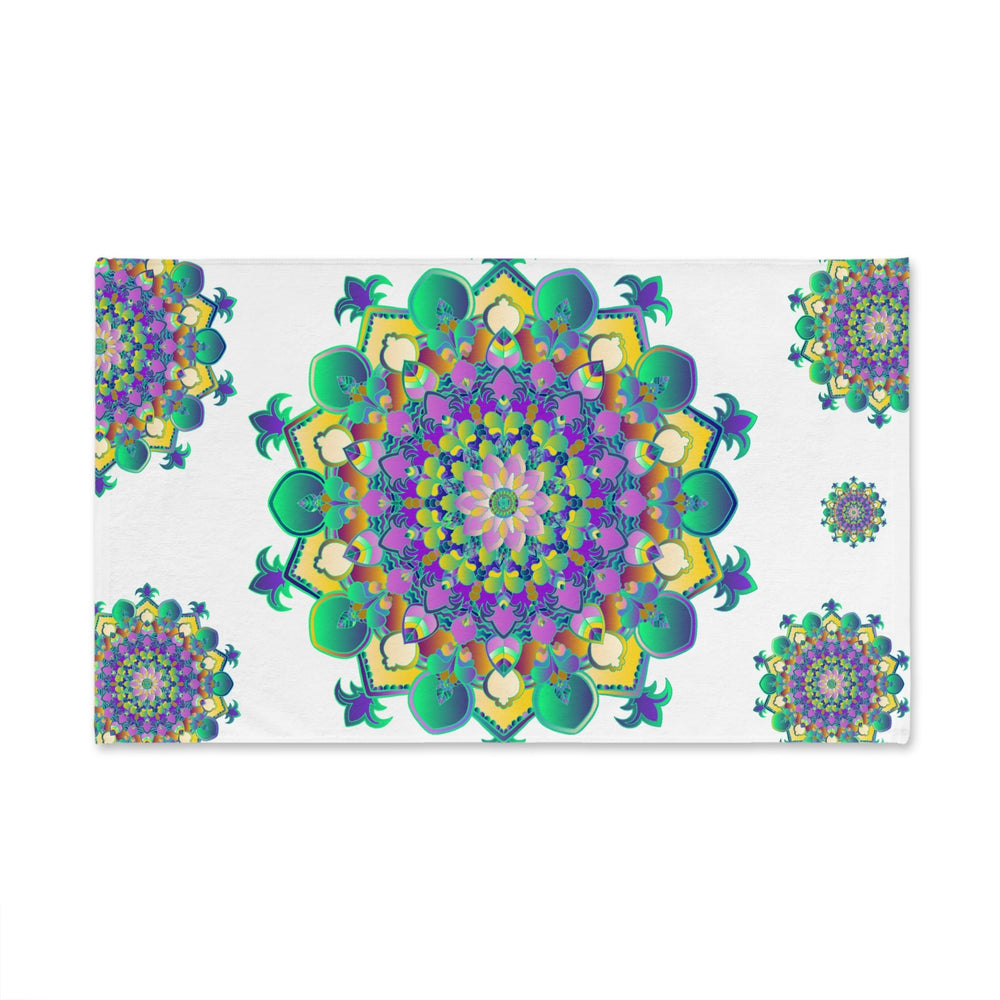 Intricate Mandala Hand Towel - Colorful & Spiritual Home Decor - Blululi