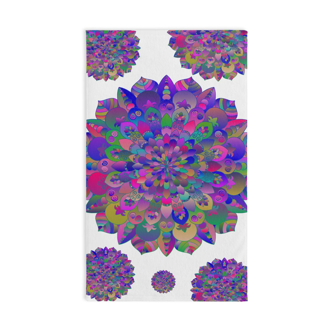 Intricate Mandala Hand Towel - Colorful & Spiritual Home Decor - Blululi