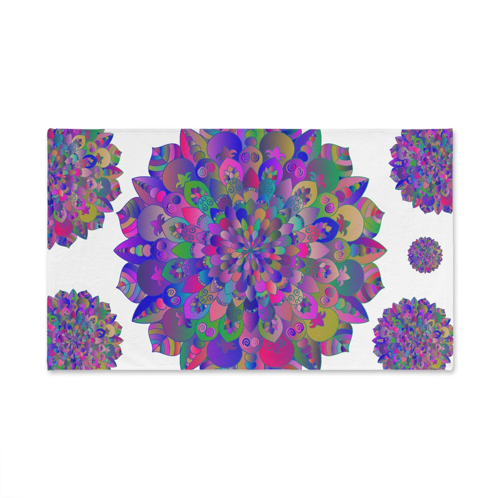 Intricate Mandala Hand Towel - Colorful & Spiritual Home Decor - Blululi