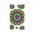 Intricate Mandala Hand Towel - Colorful & Vibrant Home Decor - Blululi