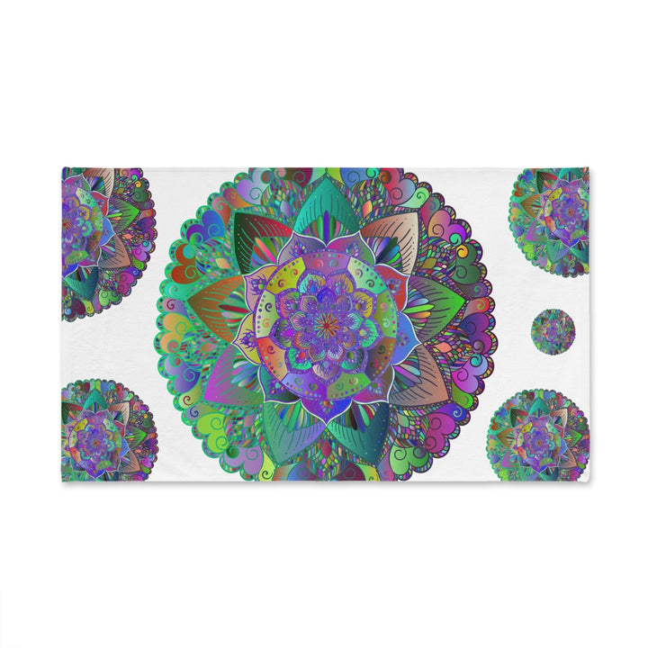 Intricate Mandala Hand Towel - Colorful & Vibrant Home Decor - Blululi