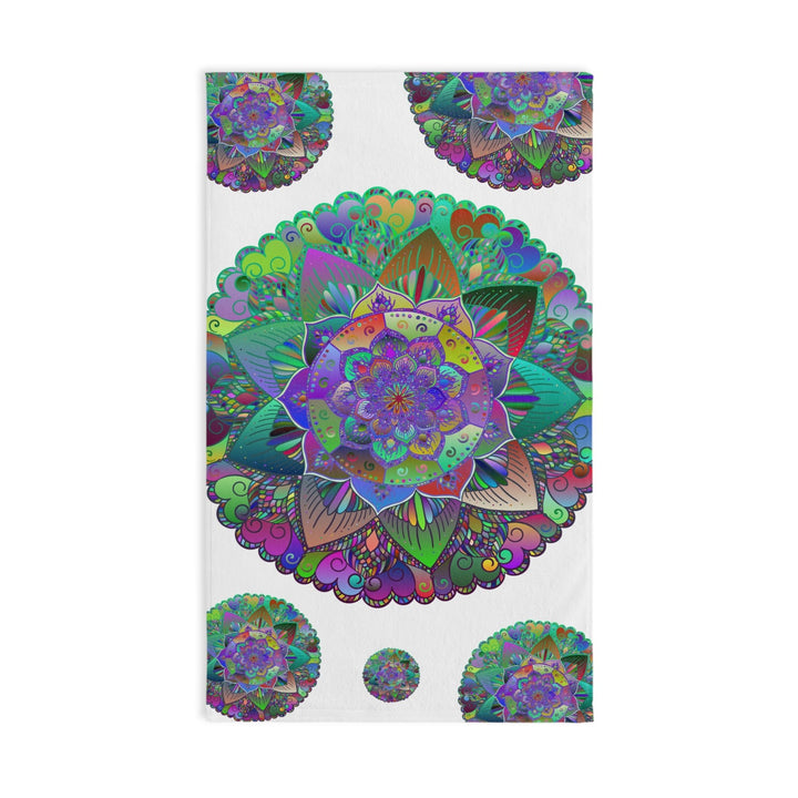 Intricate Mandala Hand Towel - Colorful & Vibrant Home Decor - Blululi