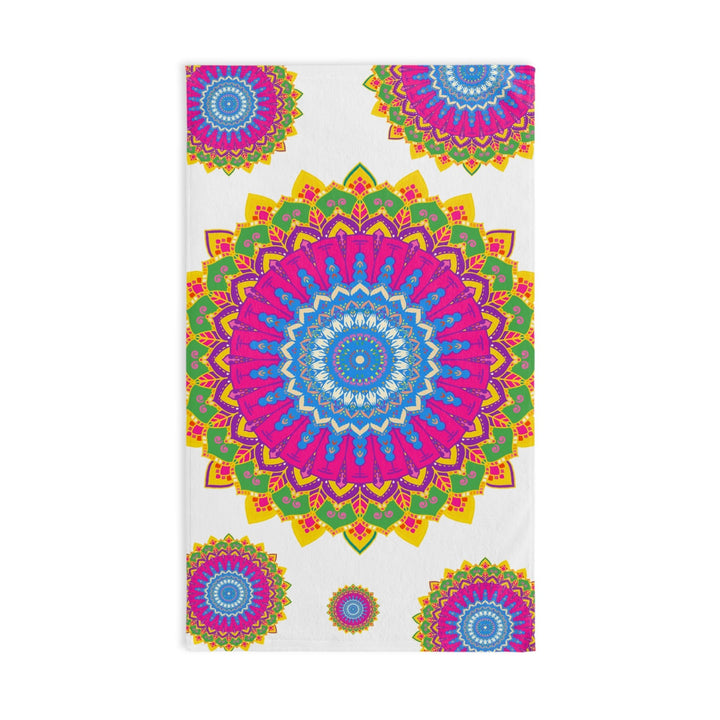 Intricate Mandala Hand Towel - Colorful & Vibrant Home Decor - Blululi