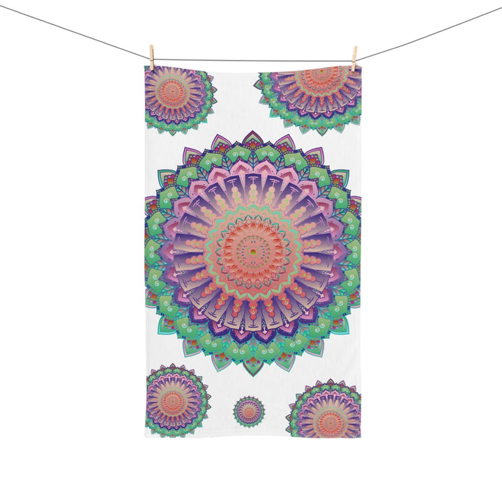 Intricate Mandala Hand Towel - Soft & Colorful Home Decor - Blululi