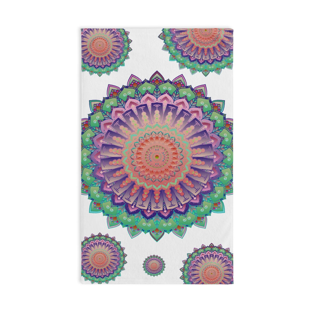 Intricate Mandala Hand Towel - Soft & Colorful Home Decor - Blululi