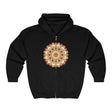 Intricate Mandala Hoodie - Brown & Orange Hoodie - Blululi