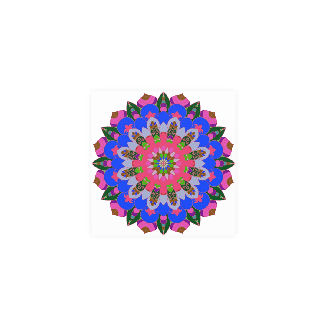 Intricate Mandala Poster - Colorful Circular Art Poster - Blululi