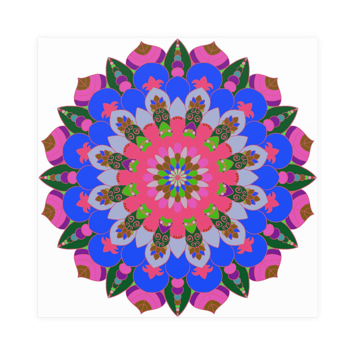 Intricate Mandala Poster - Colorful Circular Art Poster - Blululi