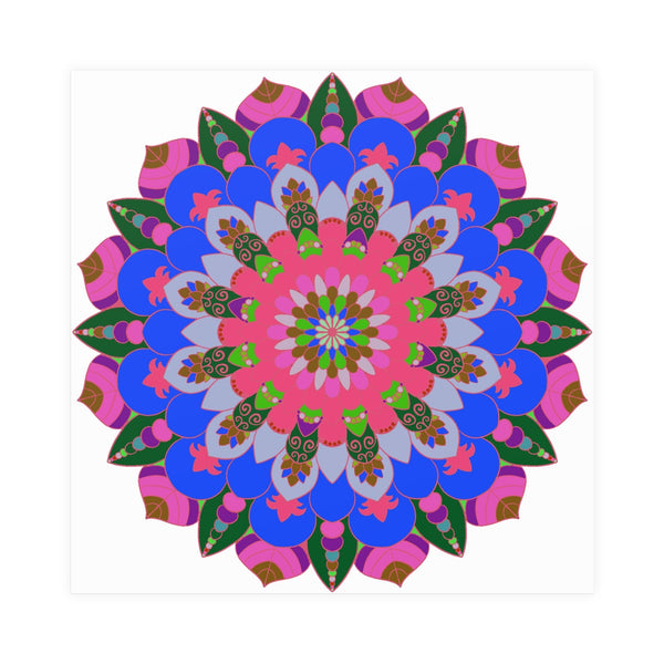 Intricate Mandala Poster - Colorful Circular Art Poster - Blululi