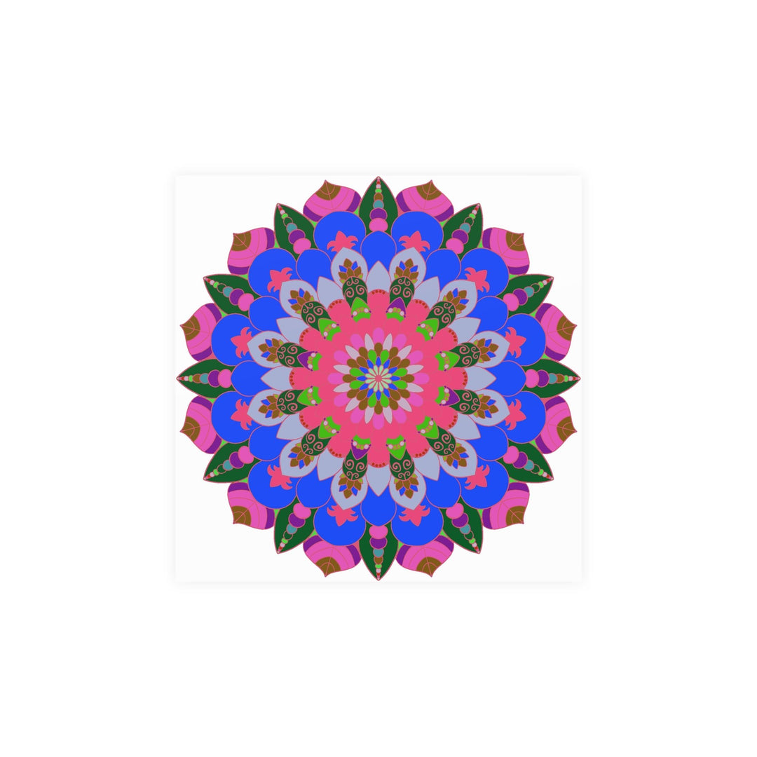 Intricate Mandala Poster - Colorful Circular Art Poster - Blululi