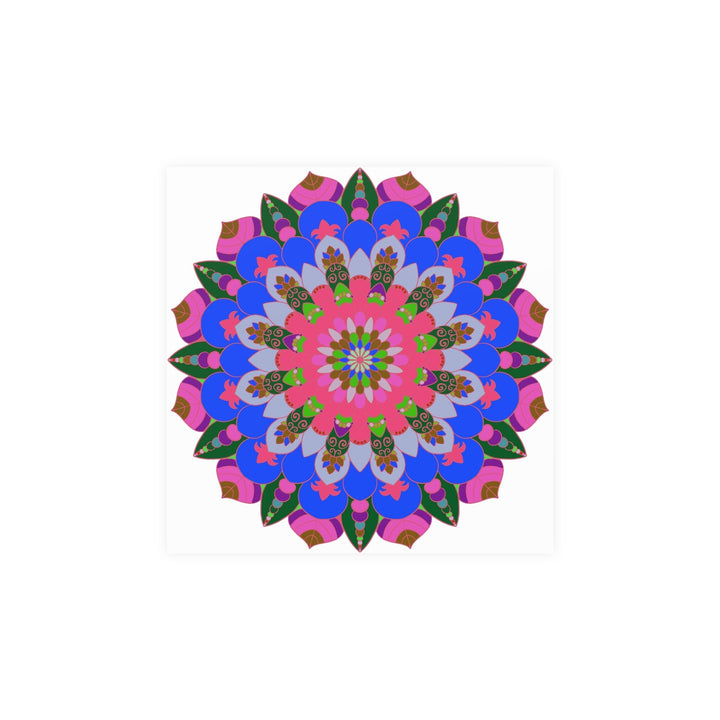 Intricate Mandala Poster - Colorful Circular Art Poster - Blululi