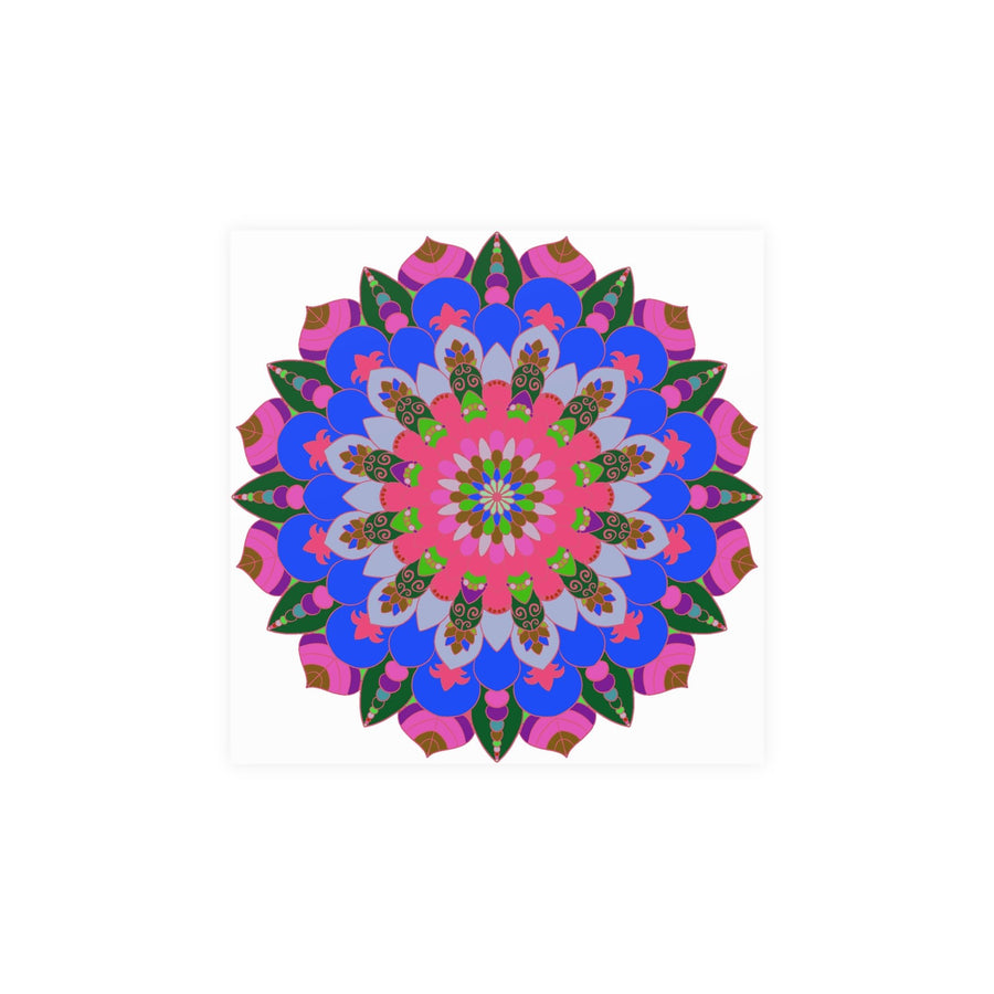 Intricate Mandala Poster - Colorful Circular Art Poster - Blululi