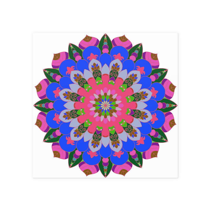 Intricate Mandala Poster - Colorful Circular Art Poster - Blululi