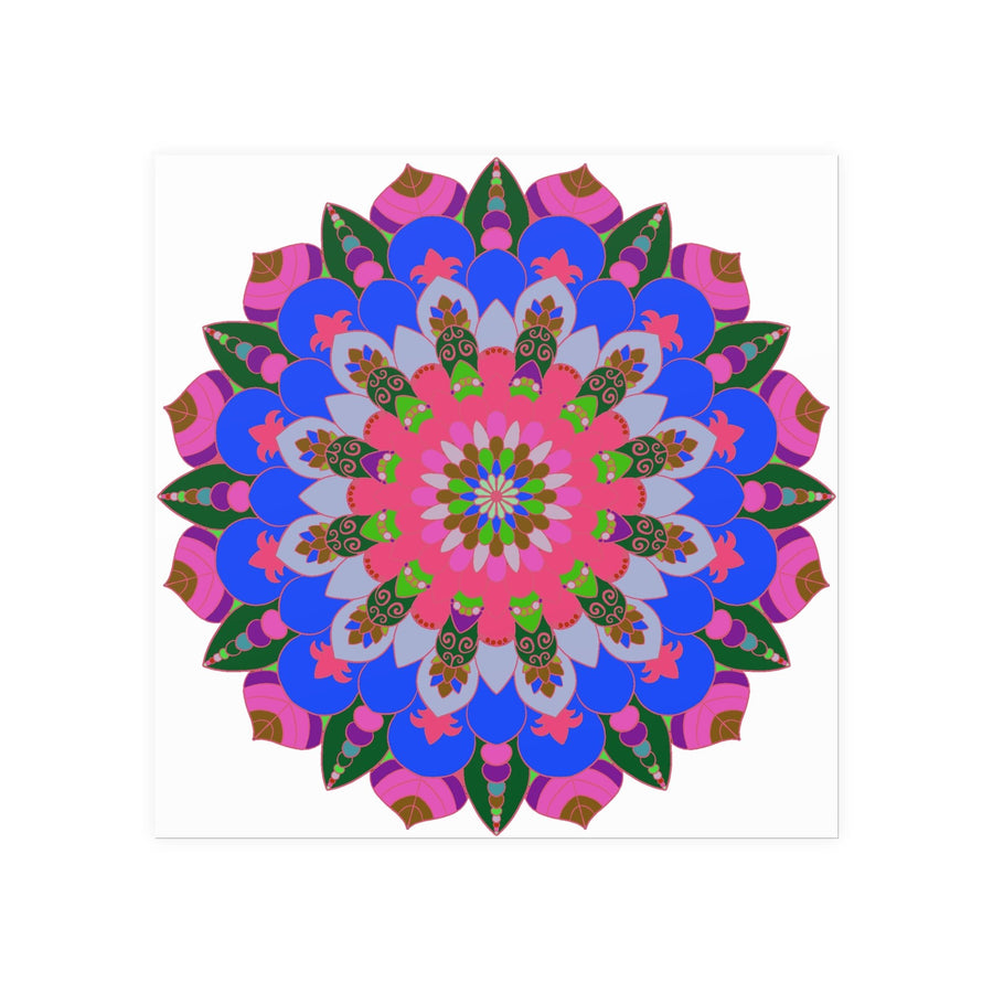 Intricate Mandala Poster - Colorful Circular Art Poster - Blululi