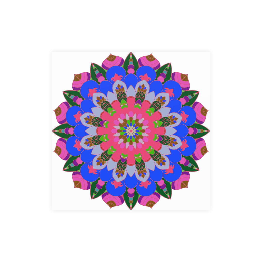 Intricate Mandala Poster - Colorful Circular Art Poster - Blululi