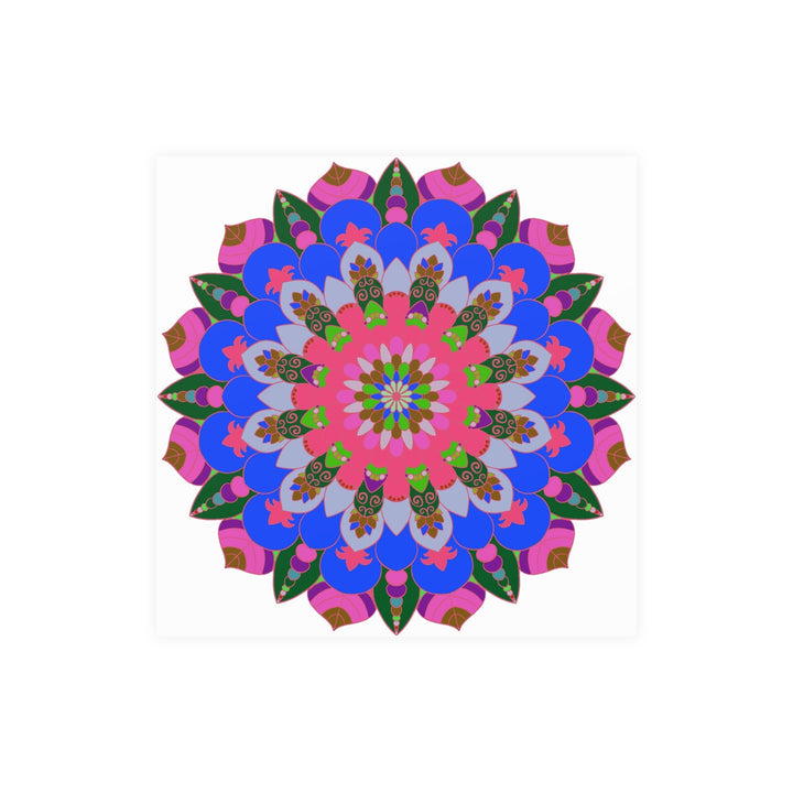 Intricate Mandala Poster - Colorful Circular Art Poster - Blululi