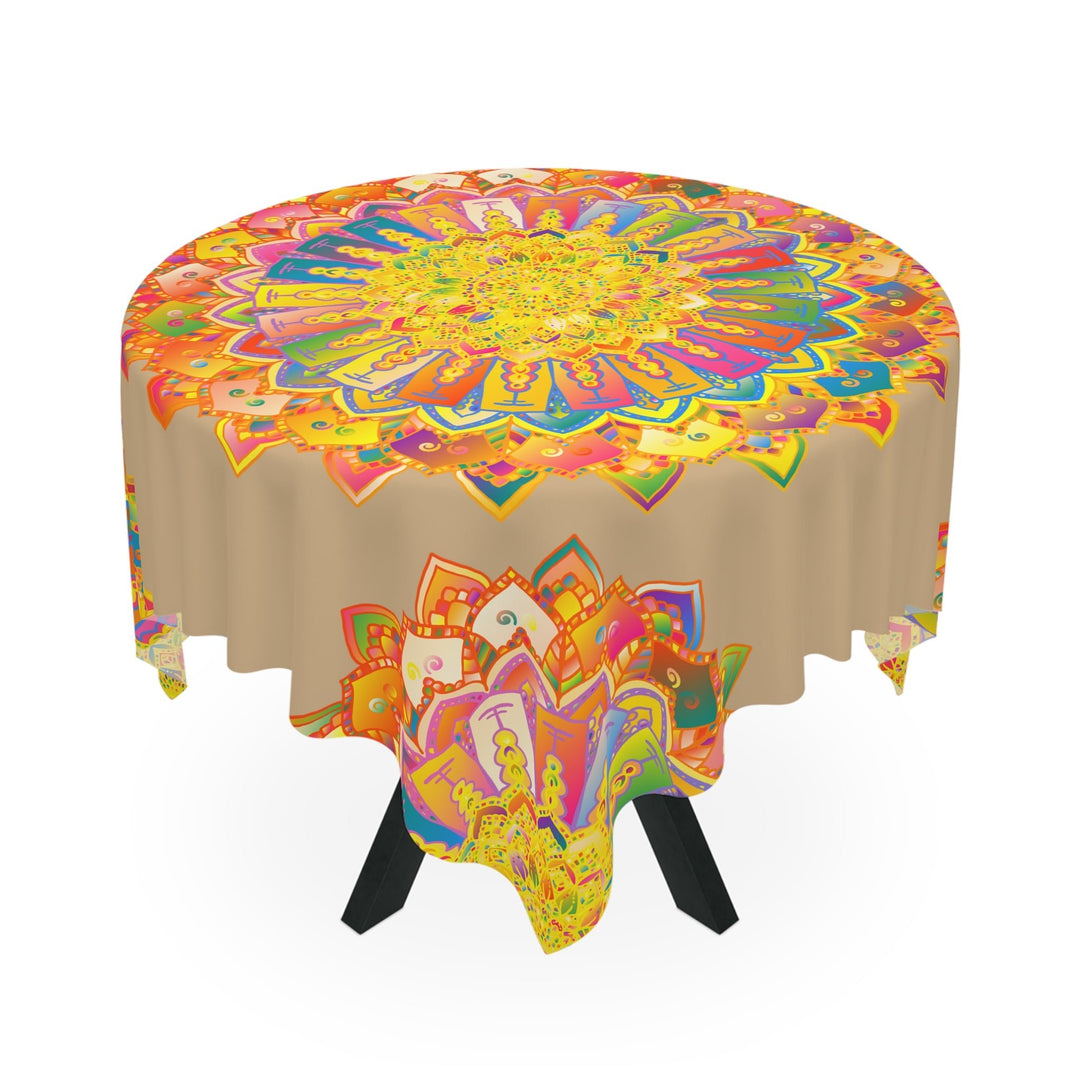 Intricate Mandala Tablecloth - Colorful & Vibrant Home Decor - Blululi