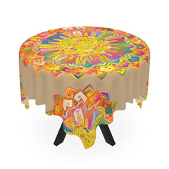 Intricate Mandala Tablecloth - Colorful & Vibrant Home Decor - Blululi
