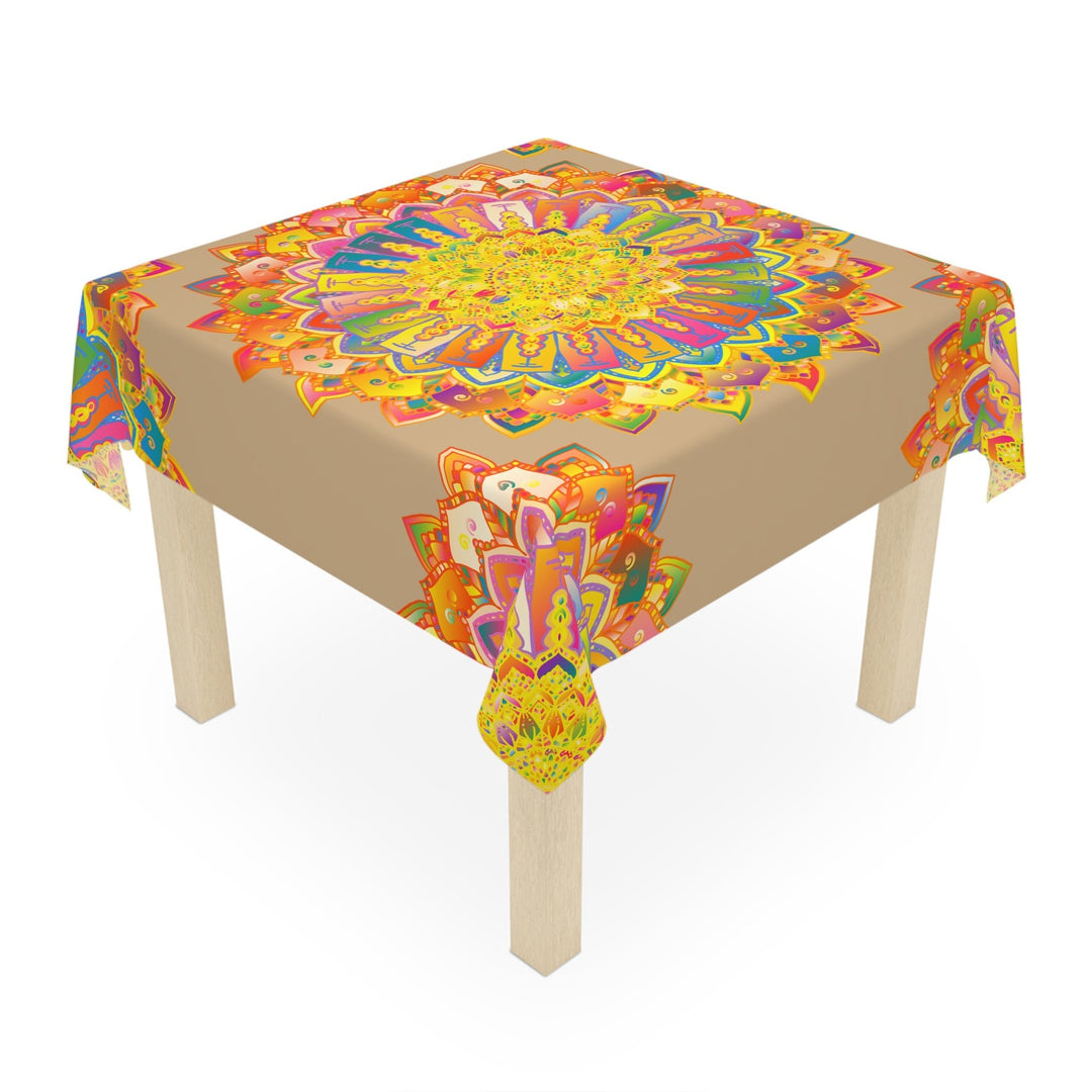 Intricate Mandala Tablecloth - Colorful & Vibrant Home Decor - Blululi