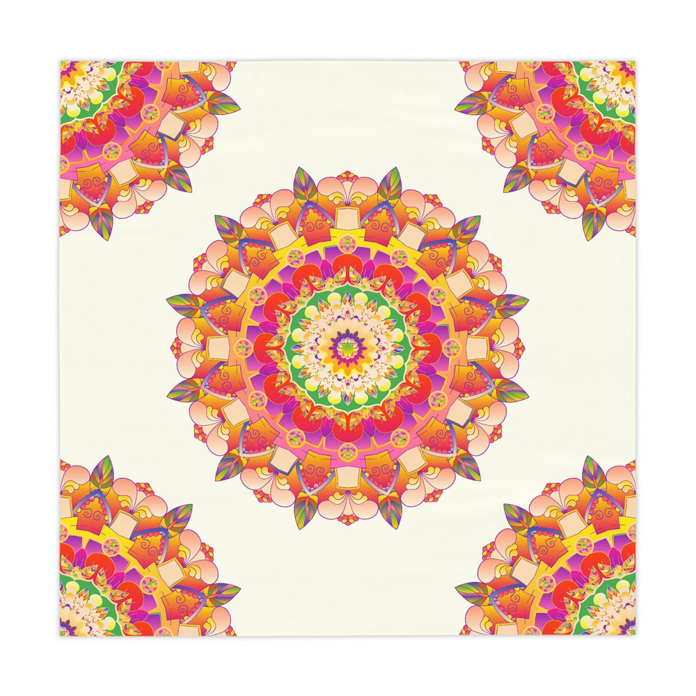 Intricate Mandala Tablecloth - Ivory Home Decor - Blululi