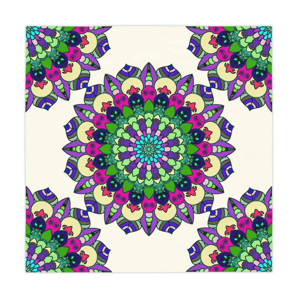 Intricate Mandala Tablecloth - Ivory Home Decor - Blululi