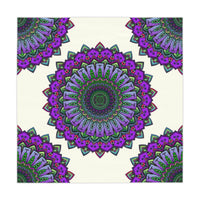Intricate Mandala Tablecloth - Purple, Green & Blue Home Decor - Blululi