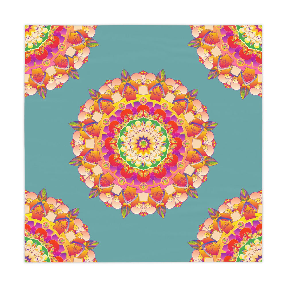 Intricate Mandala Tablecloth - Sage Green Home Decor - Blululi