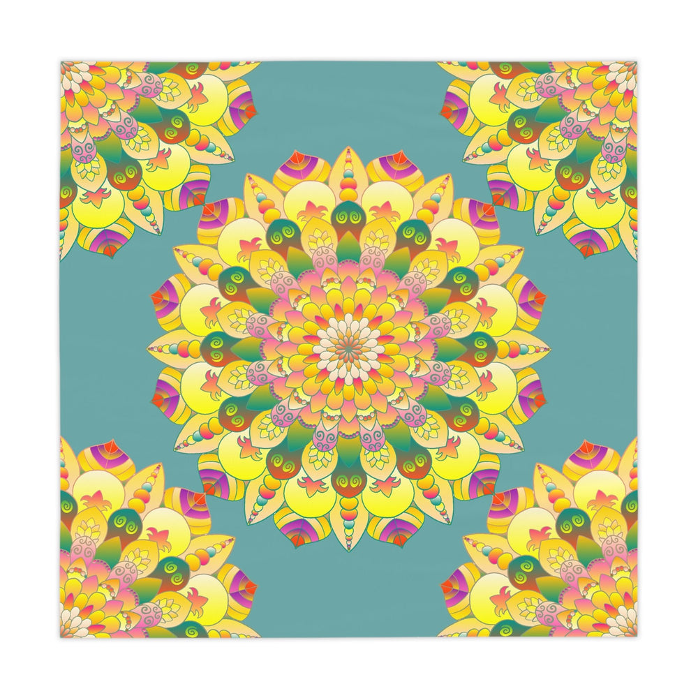 Intricate Mandala Tablecloth - Sage Green Home Decor - Blululi