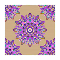 Intricate Mandala Tablecloth - Sand & Black Home Decor - Blululi