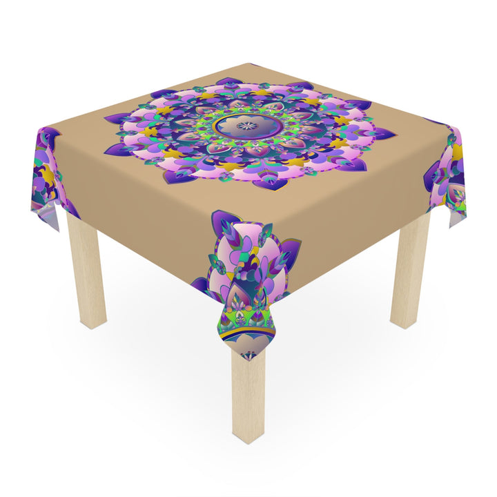 Intricate Mandala Tablecloth - Sand Home Decor - Blululi