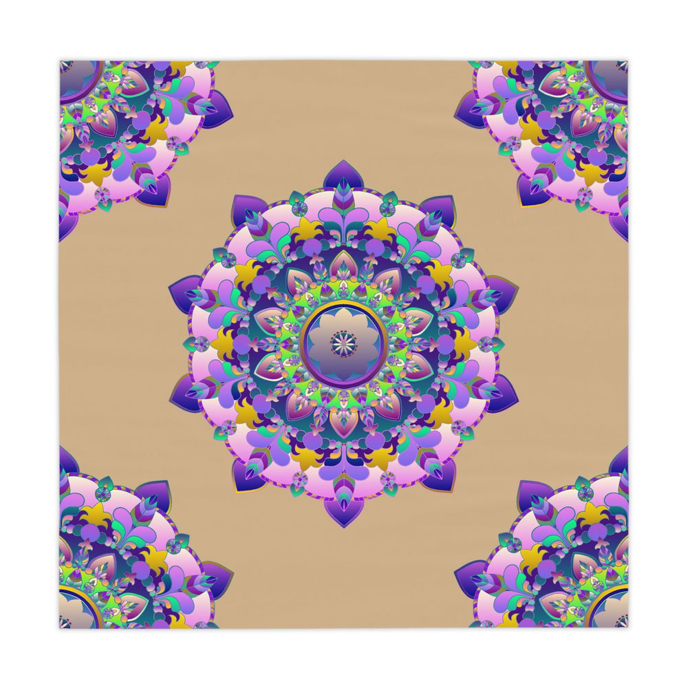 Intricate Mandala Tablecloth - Sand Home Decor - Blululi