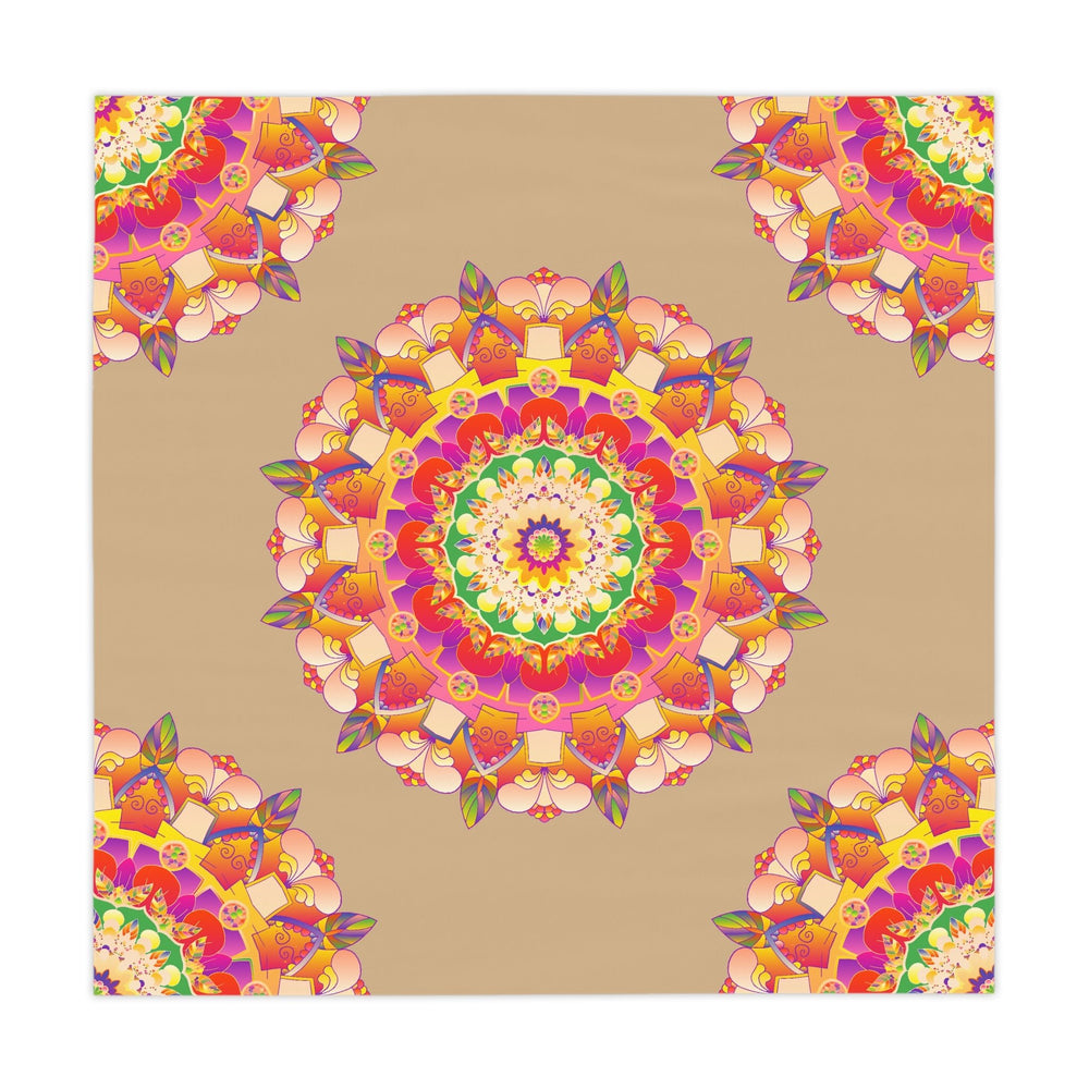 Intricate Mandala Tablecloth - Vibrant Colors Home Decor - Blululi