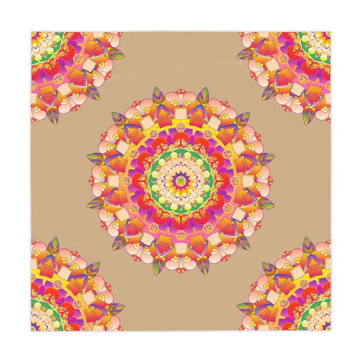 Intricate Mandala Tablecloth - Vibrant Colors Home Decor - Blululi