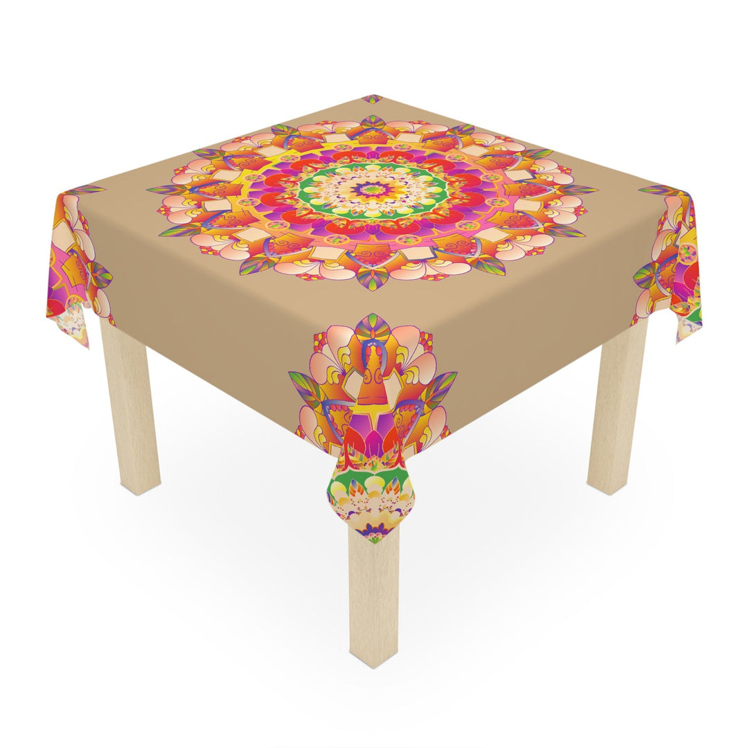 Intricate Mandala Tablecloth - Vibrant Colors Home Decor - Blululi