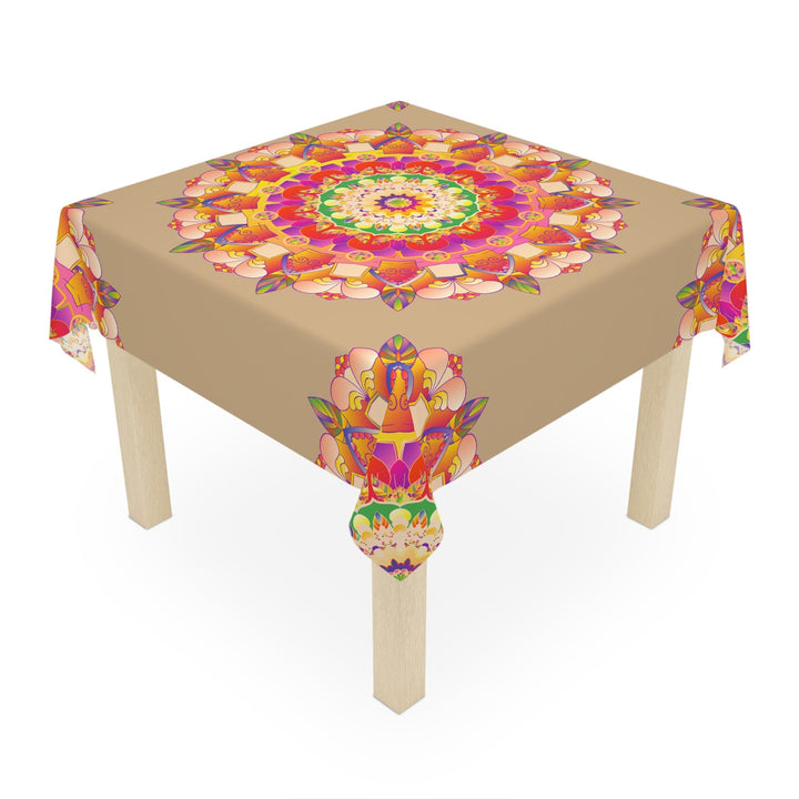 Intricate Mandala Tablecloth - Vibrant Colors Home Decor - Blululi