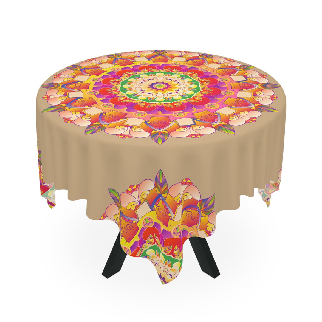 Intricate Mandala Tablecloth - Vibrant Colors Home Decor - Blululi