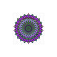 Intricate Purple & Green Mandala Poster Poster - Blululi