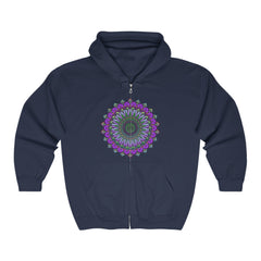 Intricate Purple Mandala Hoodie - Spiritual Art Hoodie - Blululi