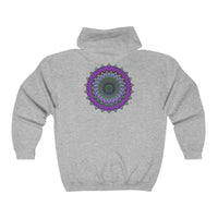 Intricate Purple Mandala Hoodie - Spiritual Art Hoodie - Blululi