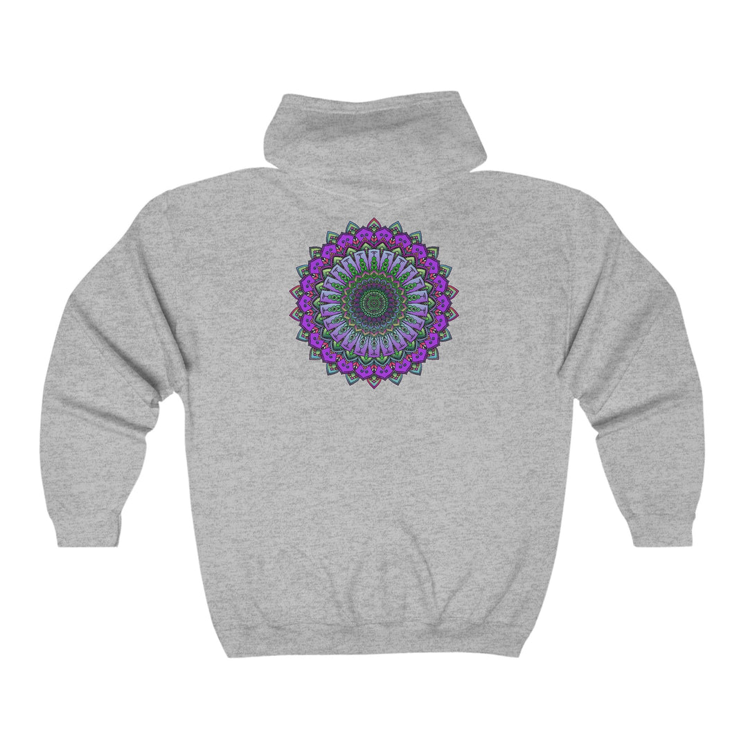 Intricate Purple Mandala Hoodie - Spiritual Art Hoodie - Blululi