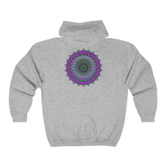 Intricate Purple Mandala Hoodie - Spiritual Art Hoodie - Blululi