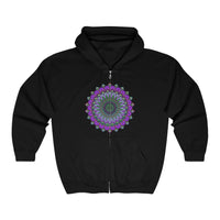 Intricate Purple Mandala Hoodie - Spiritual Art Hoodie - Blululi
